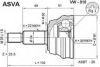 ASVA VW-010 Joint Kit, drive shaft